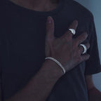 6MM Moissanite Cuban Link Chain 16 IN White Gold - Shop Gold Supply