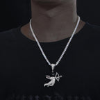 Angel Shooter Moissanite Pendant – “Love Struck” Edition Yellow Gold - Shop Gold Supply