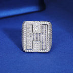 Custom Initial Iced Ring – “Prime Letter” Edition A 7 - Shop Gold Supply