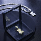 Iced Bear Moissanite Pendant – “Royal Cub” Edition White Gold - Shop Gold Supply