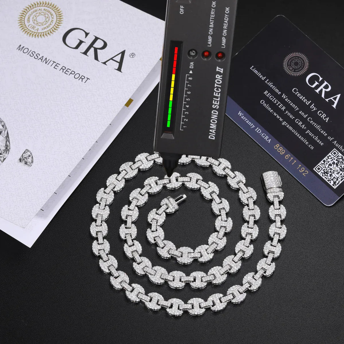 Iced Coffee Bean Link Chain – “Frost Bite” Edition - The Gold Supply