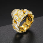 Iced Skull Statement Ring – “Pharaoh’s Fury” Edition Yellow Gold 7 - Shop Gold Supply