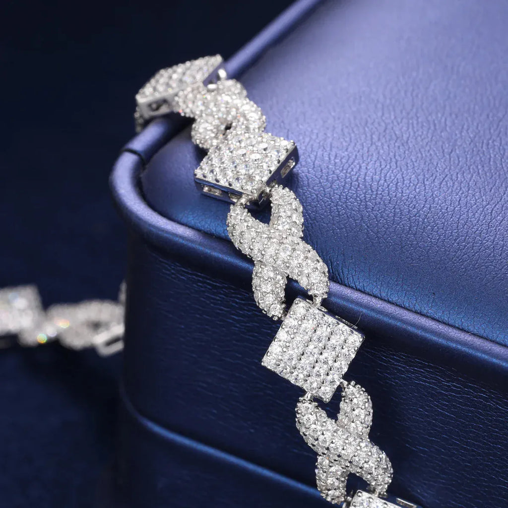 Infinity Square Link Bracelet – “Endless Radiance” Edition - The Gold Supply