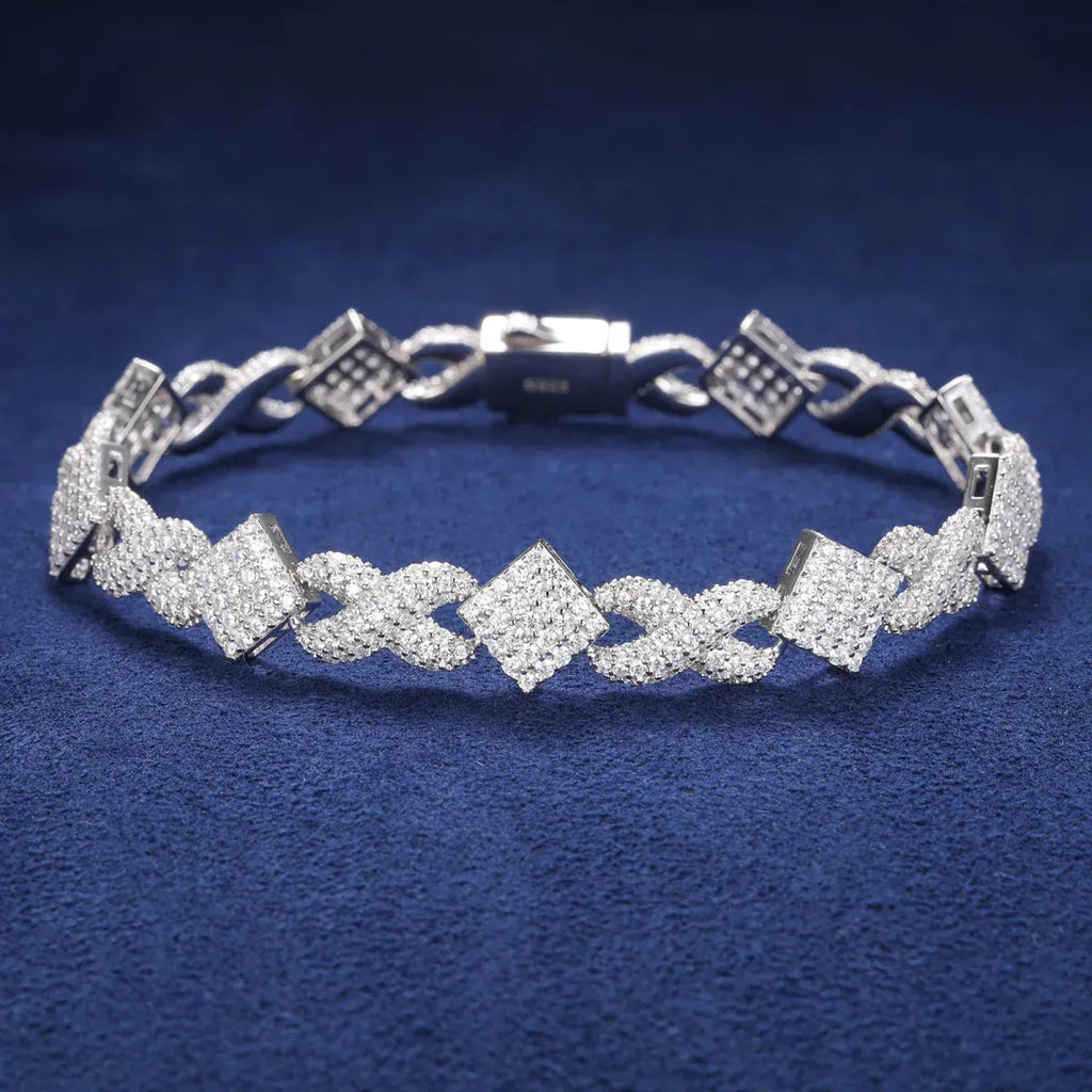 Infinity Square Link Bracelet – “Endless Radiance” Edition - The Gold Supply