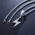 Lightning Moissanite Pendant – “Voltage Strike” Edition Yellow Gold - Shop Gold Supply