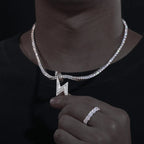 Lightning Moissanite Pendant – “Voltage Strike” Edition Yellow Gold - Shop Gold Supply