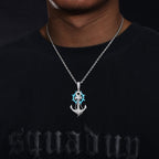 Moissanite Glow Anchor Helm Pendant – “Stormproof” Edition - Shop Gold Supply