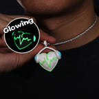 Moissanite Glow Heart Pendant – “Heartbeat Harmony” Edition - The Gold Supply