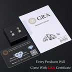 Moissanite Stud Earrings 3MM 925 Silver White Gold - Shop Gold Supply