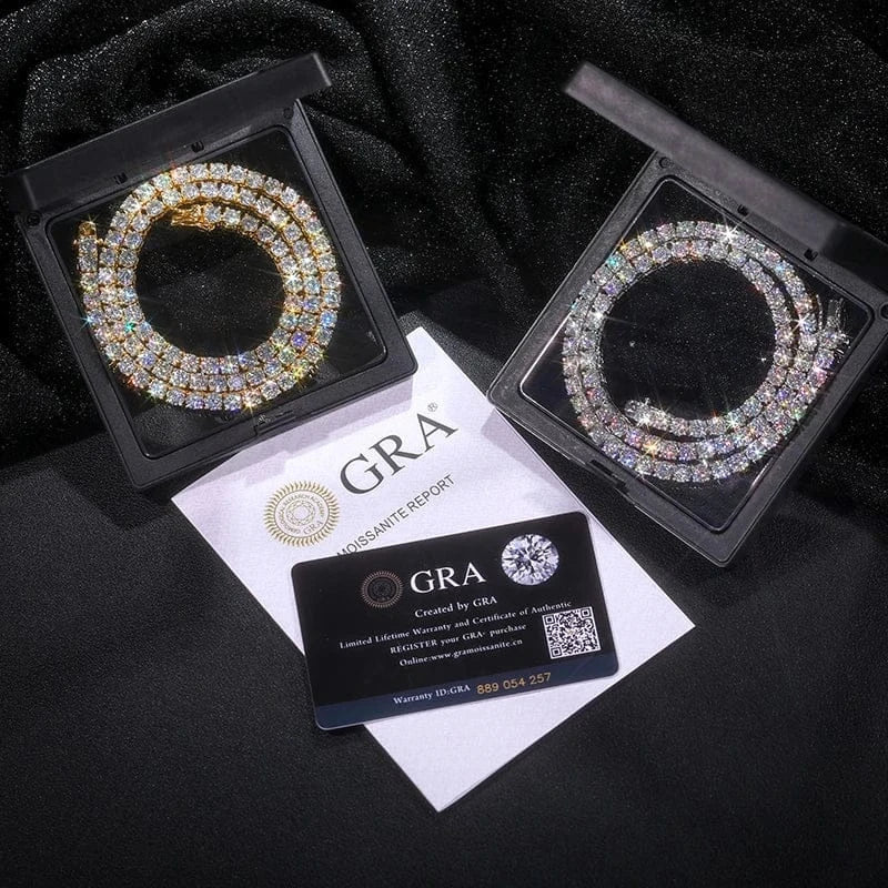 Moissanite Tennis Bracelet – “Eternal Shine” Edition 6MM Yellow Gold 6 IN - Shop Gold Supply