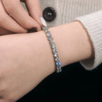 Moissanite Tennis Bracelet – “Eternal Shine” Edition 6MM Yellow Gold 6 IN - Shop Gold Supply