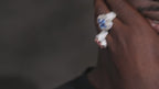 Iced Clover Crest Ring – “Fortune Bloom” Edition