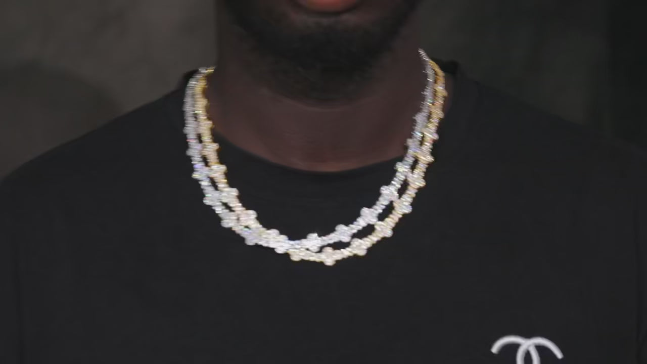 Iced Trinity Link Chain – “Blessed Radiance” Edition