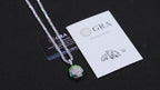Moissanite Glow Skull Glow Pendant – “Neon Drip” Edition
