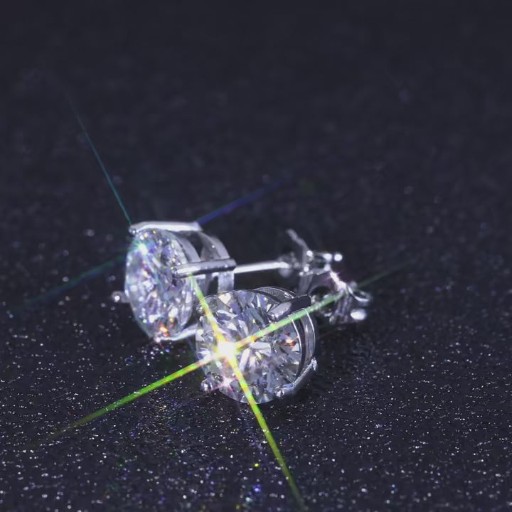 Moissanite Stud Earrings