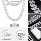 Square-Edge Cuban Link Chain – “Arctic Edge” Edition - The Gold Supply