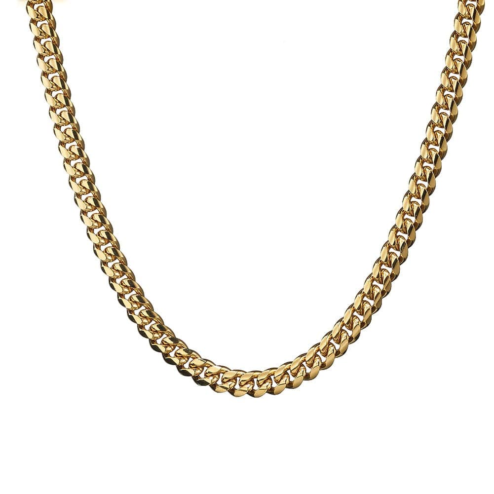 Cuban Chain Gold 8MM 18 IN - Shop Gold Supply