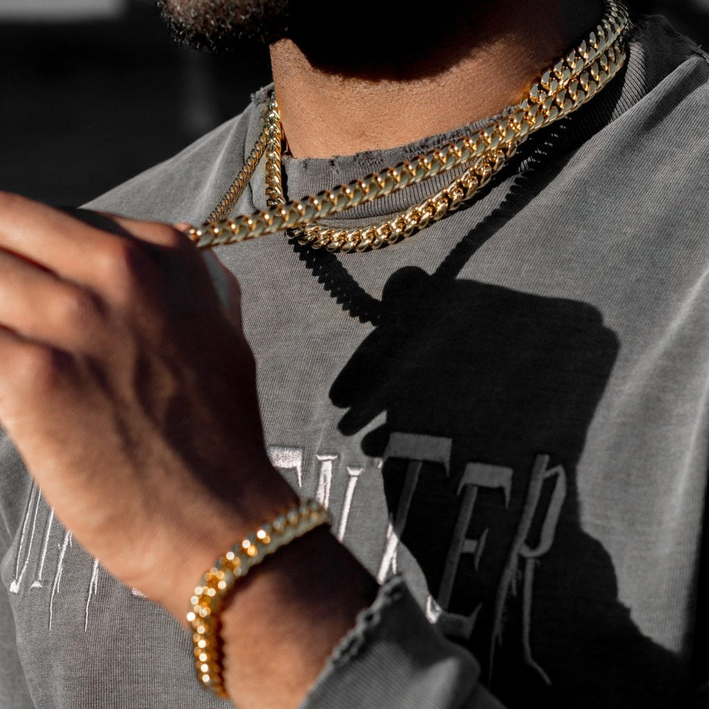 Cuban Chain Gold 8MM 18 IN - Shop Gold Supply