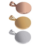 Custom Photo Necklace Rose Gold Rope 18 IN - Shop Gold Supply