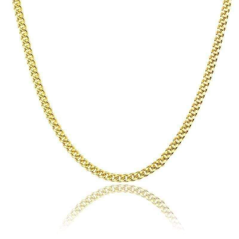 Micro Cuban Chain Gold 18 IN - Shop Gold Supply